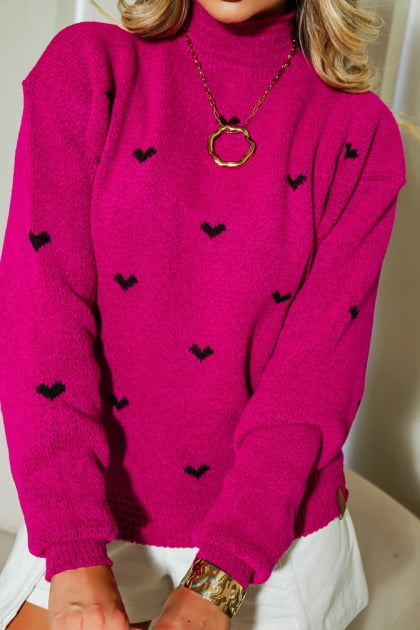 BLUSA MUSSE CORAÇÃO